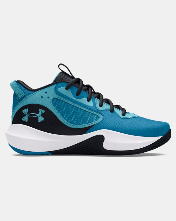 Unisex UA Lockdown 6 Basketball Shoes, Blue, pdpMainDesktop image number 0
